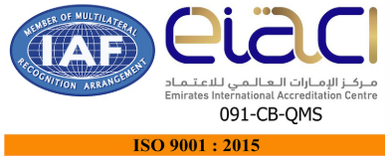 ISO 9001:2015 certification accredited by EIAC (IAF MLA member), 091-CB-QMS